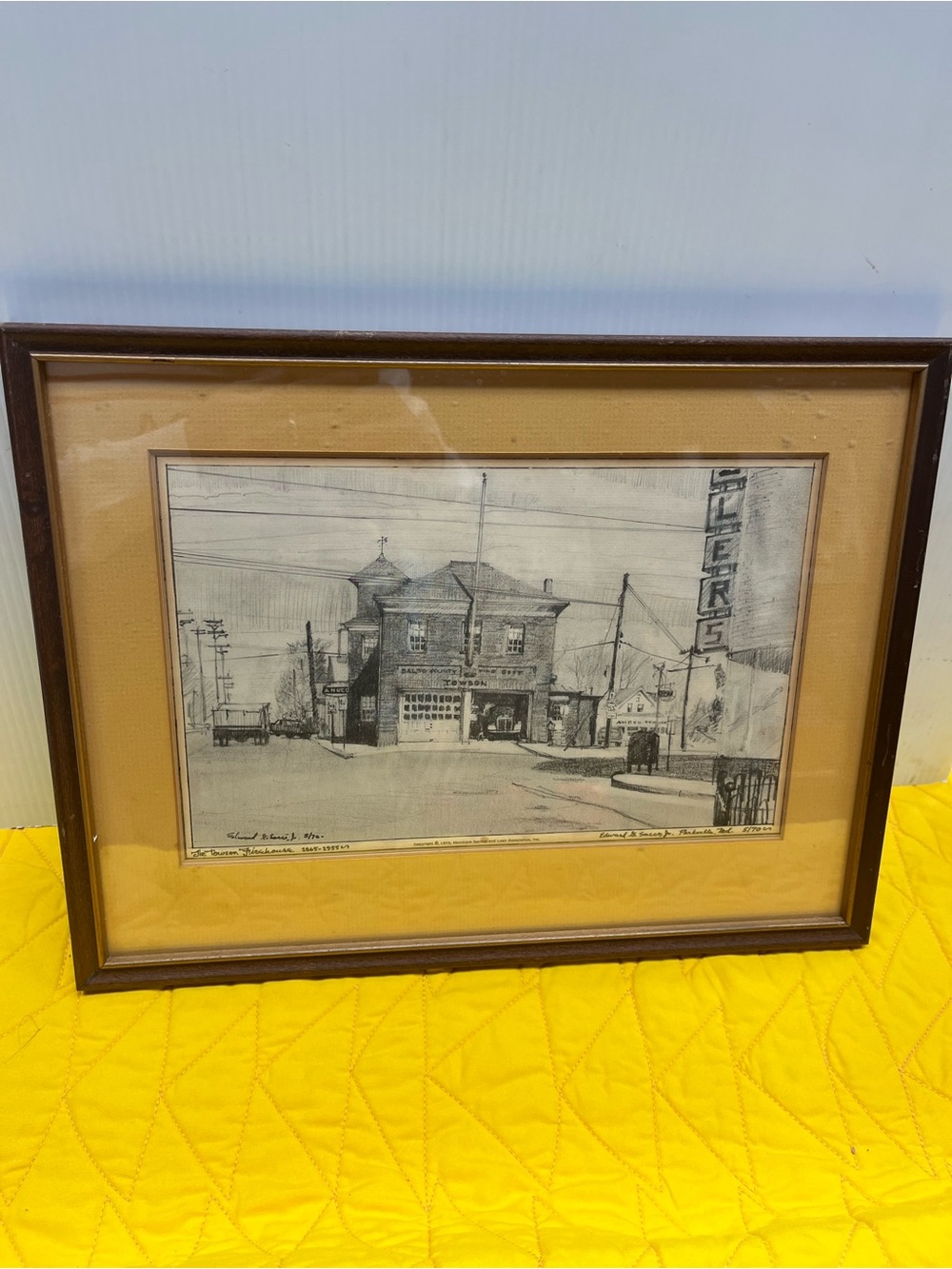 Edward Sacca Towson Firehouse Sketch 5/70